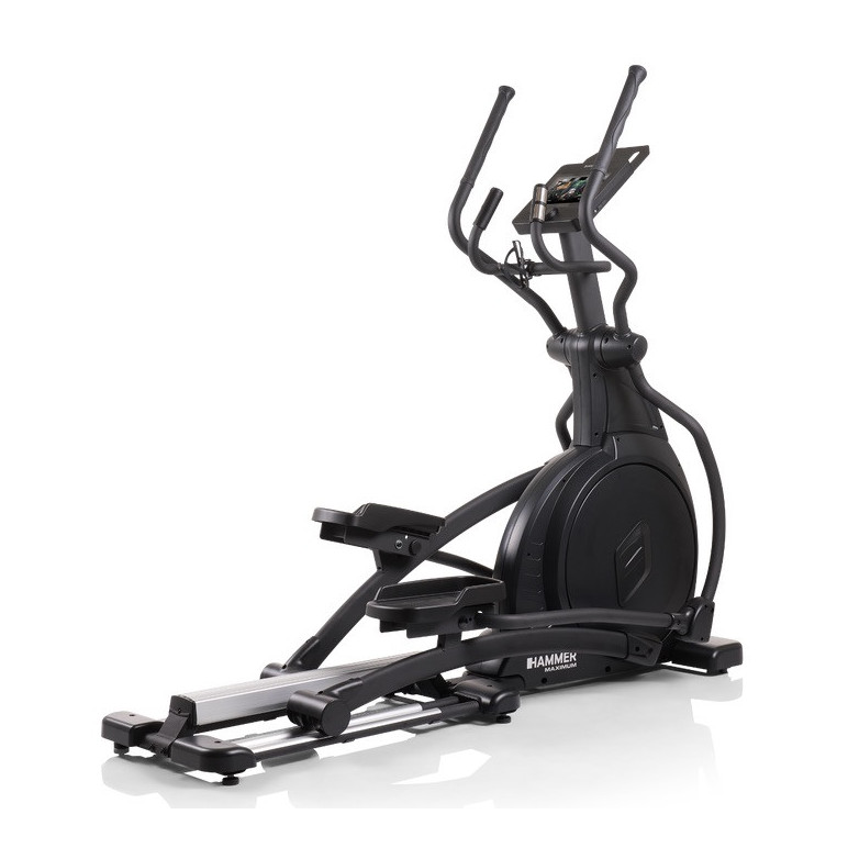 Vélo elliptique Hammer avec roue d'inertie de 14 kg et écran tactile connecté - Cardio-training