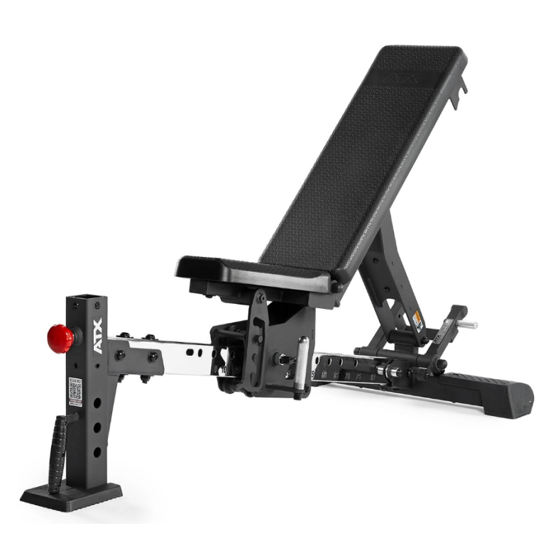 Banc de musculation avec support pour options avant et arrière - Sellerie ergonomique en polyuréthane avec capacité de 500 kg