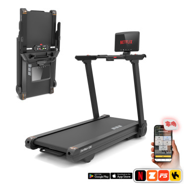 Tapis de course pliable avec vitesse ajustable de 0,8 km/h à 22 km/h max