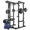 Power rack àà squat ATX avec option barre guidée et poulie à charge libre - vue 11