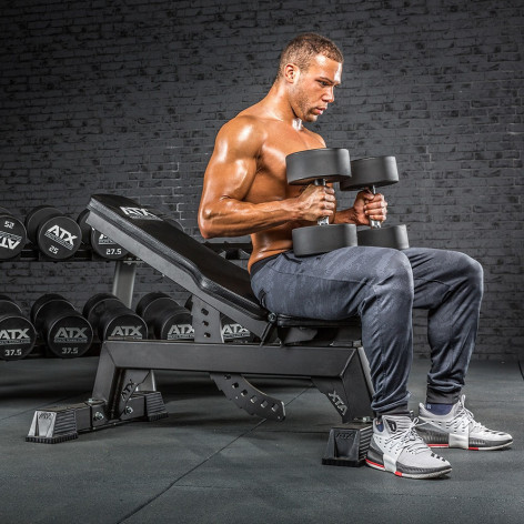 Paire d'haltères professionnels ATX d'occasion en polyuréthane 10 kg - Prix bas - vue 6