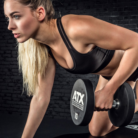 Paire d'haltères professionnels ATX d'occasion en polyuréthane 10 kg - Prix bas - vue 8