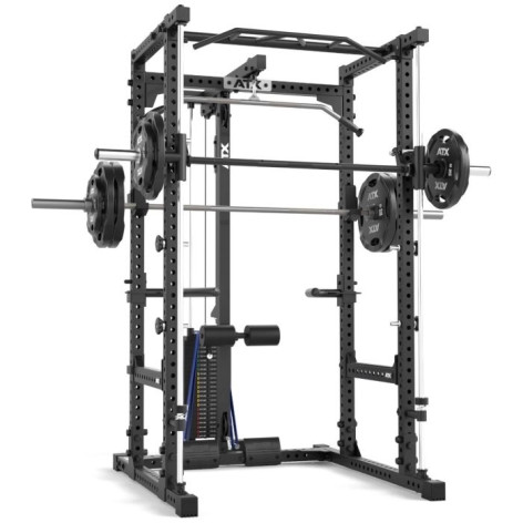 power rack atx avec poulie à charge guidée et option multipresse - vue 2