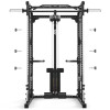 power rack atx avec poulie à charge guidée et option multipresse - vue 6
