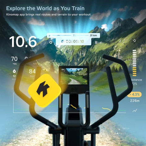 Vélo elliptique de cardio-training ultra-puissant de qualité semi-pro - vue 8