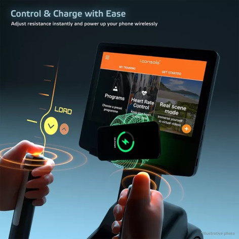 Vélo elliptique de cardio-training ultra-puissant de qualité semi-pro - vue 9