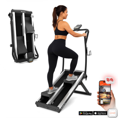 Climber Step pour Home-Gym ultra compact et pliable avec 16 niveaux de réglages - Stepper ZenPeak 30 - vue 2