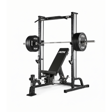 Pack smith machine et banc de musculation avec disques de poids pour home gym