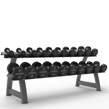 Kit d'haltères 10 paires avec rack de stockage