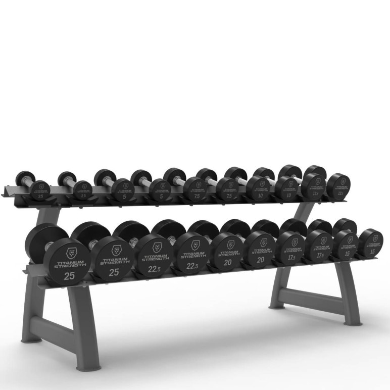 Kit d'haltères 10 paires avec rack de stockage