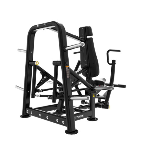 Declined iso-lateral chest press machine