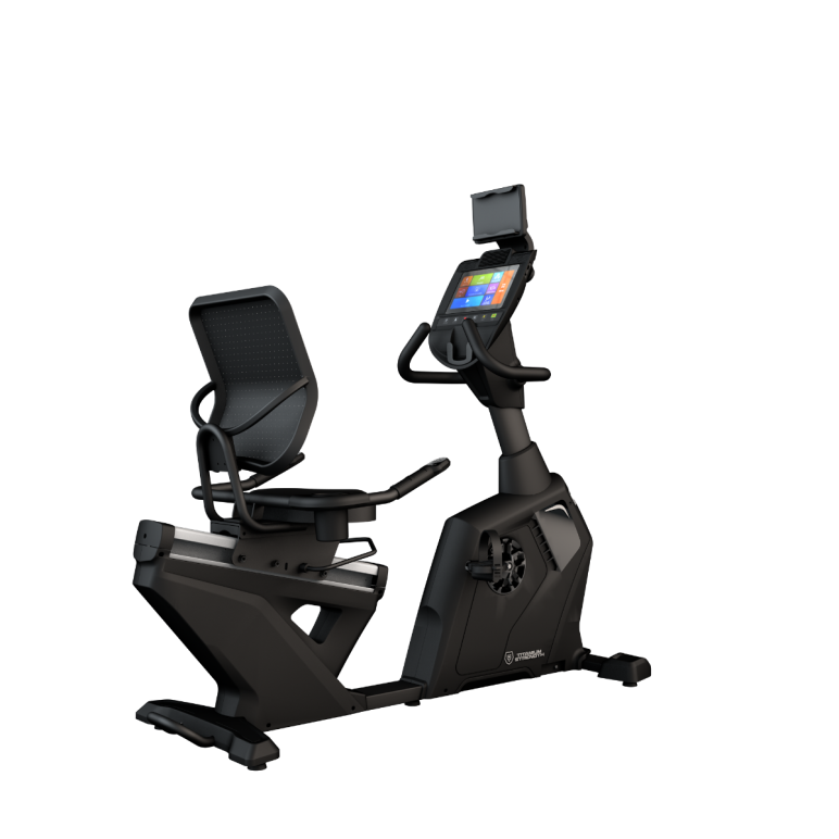 Vélo d’appartement semi-allongé connecté