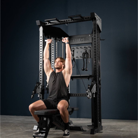 Functional trainer avec cordes et chaînes incluses