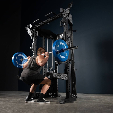 Station poulies doubles avec support barre