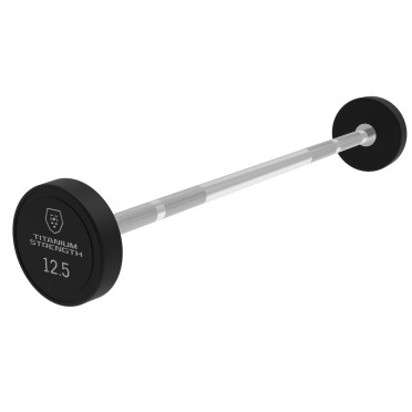 Barre d'haltère droite Pré-chargée de 12,5 kg