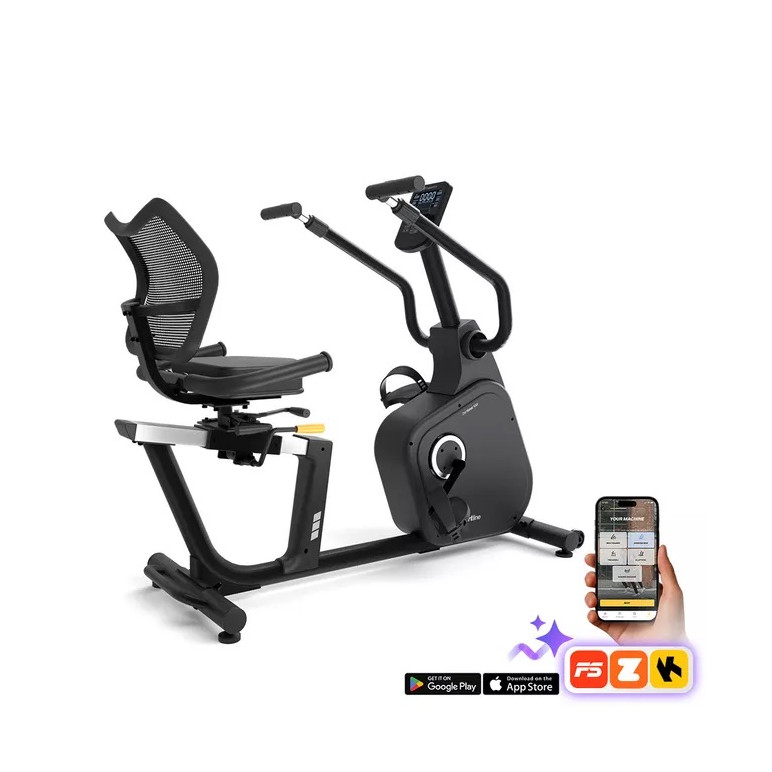 Vélo de cardio semi-allongé