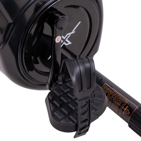 Vélo avec écran LCD affichant vitesse et calories