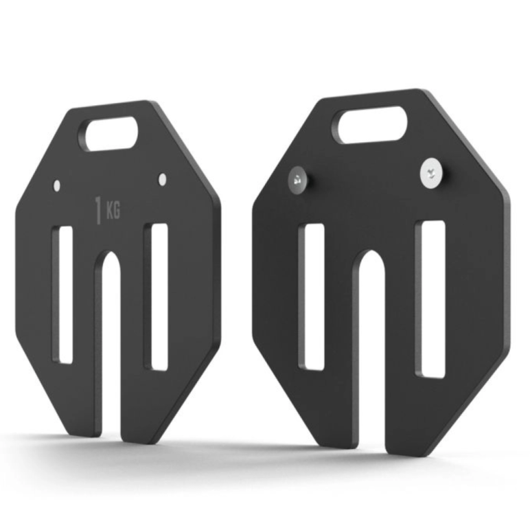 Plaques de poids 2 x 1 kg pour haltères ATX Octa