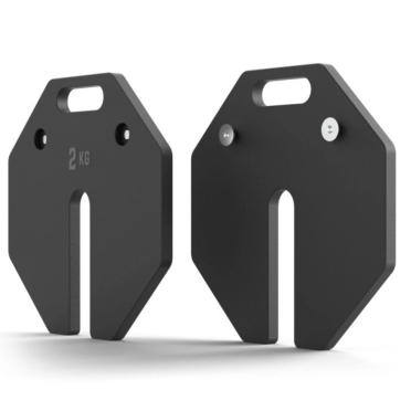 Plaques de poids 2 x 2 kg pour haltères ATX Octa
