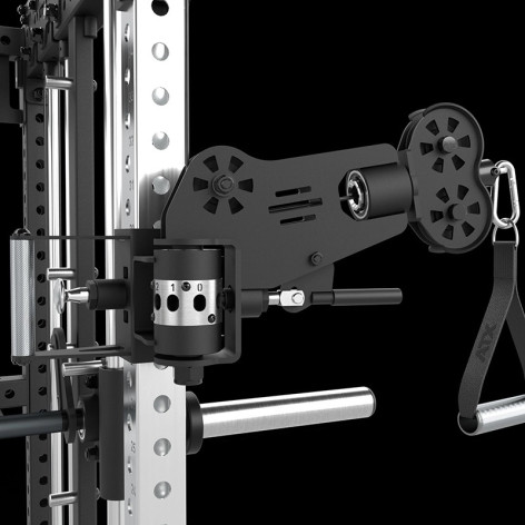 Rack à squat avec bras pivotants