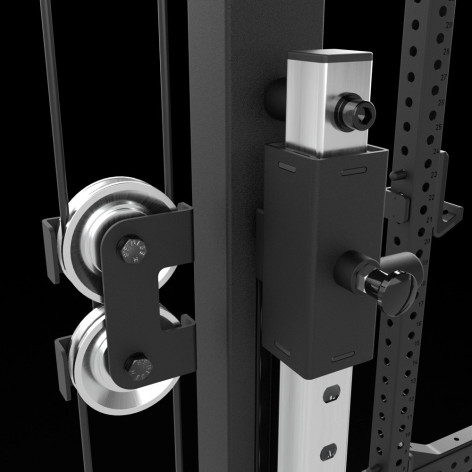 Half rack avec poulie à disques