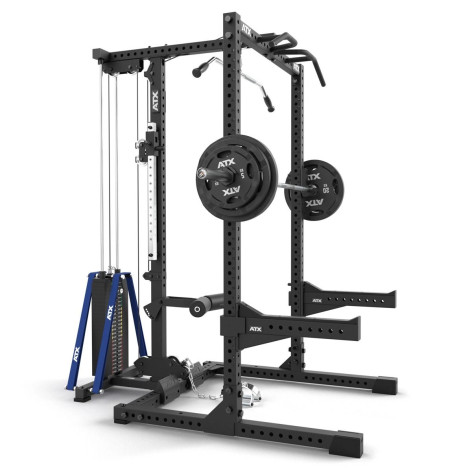 Half rack avec poulie à sélecteur de poids