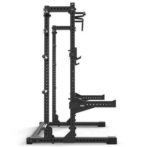 Demi-rack de musculation avec extension de rangement pour disques