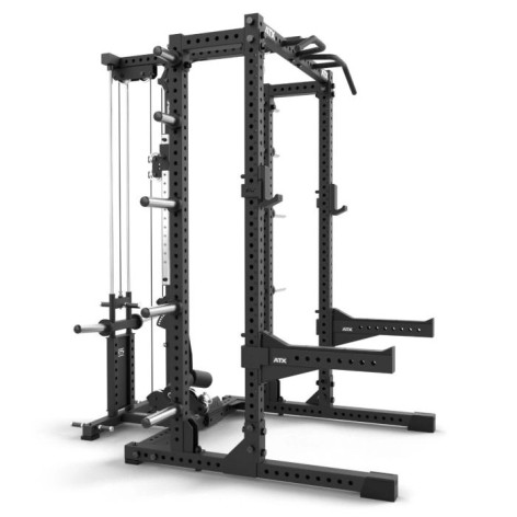 Half Rack avec barre de traction et spotters