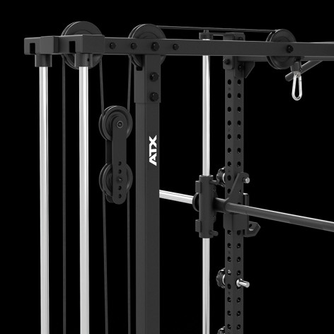 Demi Rack ATX Avec Poulie Et Barre Guidée Pour Tractions