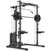 Half Rack Avec Station de Tirage et Barre Guidée Pour Squats