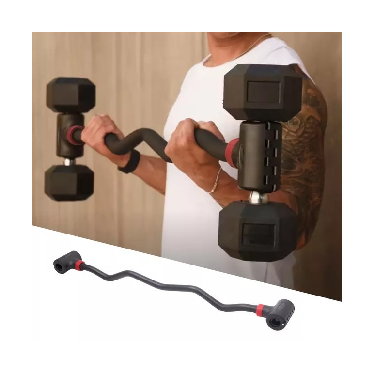 Barre courbée de musculation pour haltères