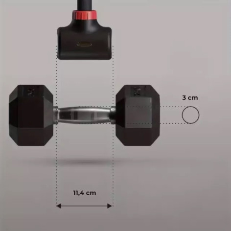 Barre de musculation compatible avec haltères