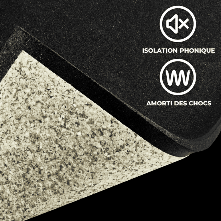 Plaque de protection pour le sol 100 x 100 x 2 cm