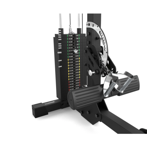 Station lat pull down combo rowing