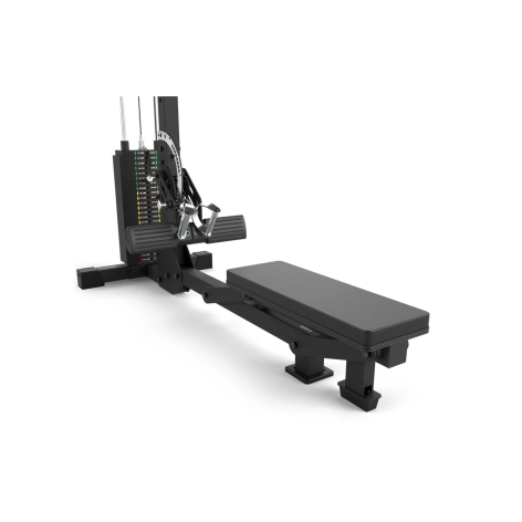 Lat pull down machine combo rowing