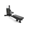 Lat pull down machine combo rowing