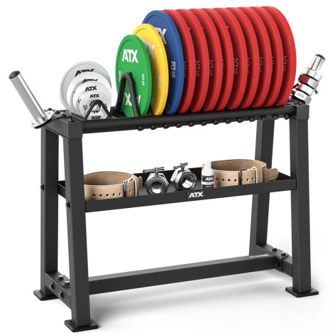 Station de rangement compacte pour disques olympiques