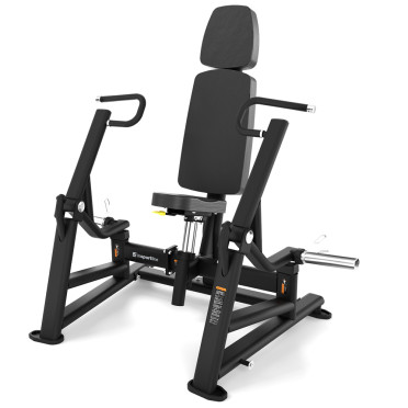 Machine chest press à charge libre avec trajectoire guidée