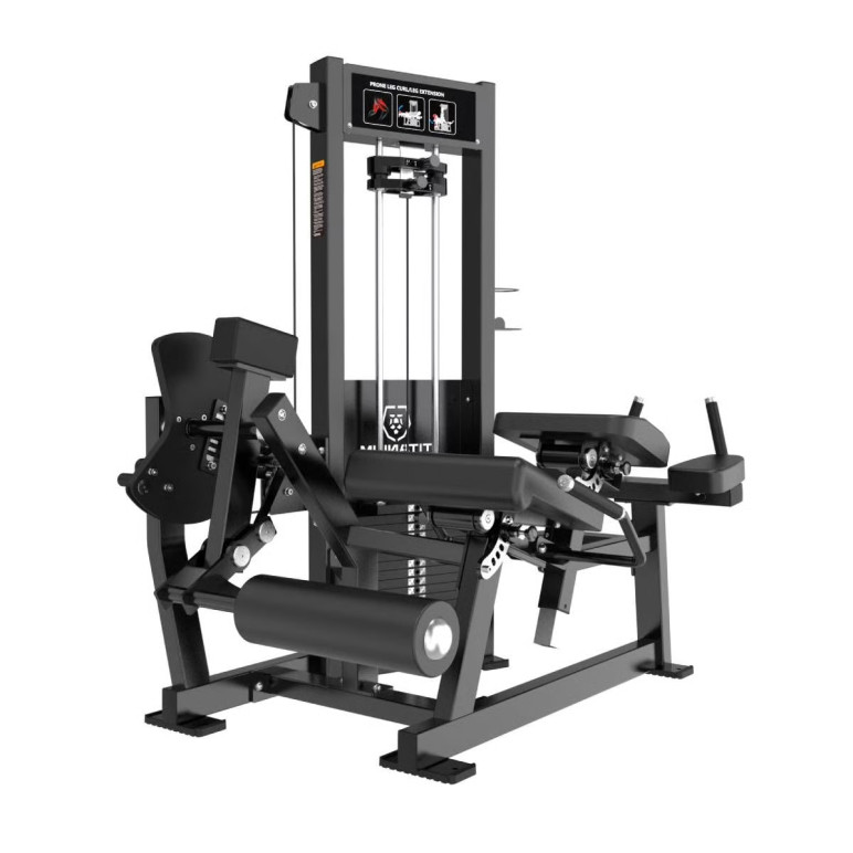 Machine leg curl allongé et leg extension professionnelle