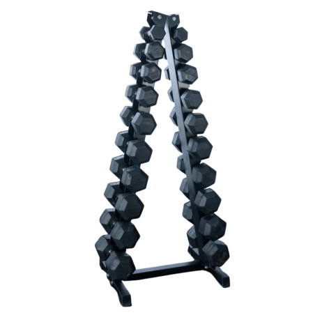 Rack de rangement compact pour haltères de musculation