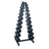 Rack de rangement compact pour haltères de musculation