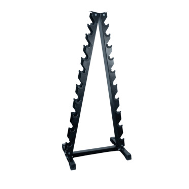 Support de stockage vertical pour 10 paires d'haltères max 350 kg - Rack de rangement professionnel pour haltères