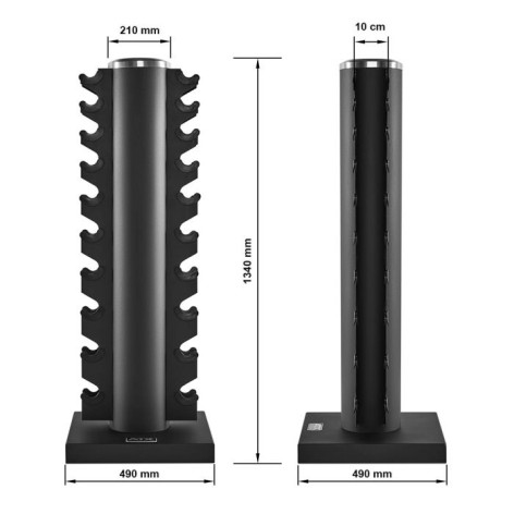 Dimensions colonne de rangement ATX pour haltères