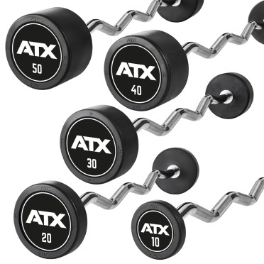 Barres d'haltère pré-chargées ATX 10 à 50 kg