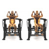 Plate loaded crunch abdominal machine