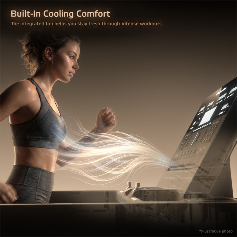 Tapis de course  avec ventilateur intégré