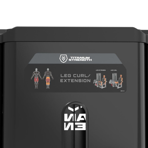 Machine leg curl dual leg extension Black Series RX