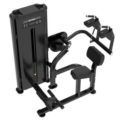 Machine à abdominaux professionnelle à charge guidée Titanium Strength Black Series RX.