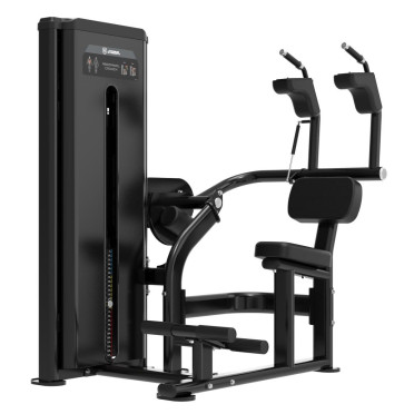 Machine Abdos Crunch Black Series RX pour le renforcement des muscles abdominaux.