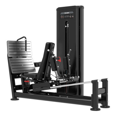 Leg Press professionnelle combo Hack Squat à charge guidée 140 kg BSRX-S48 - Titanium Strength Black Series RX